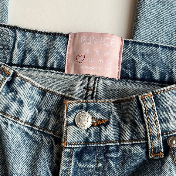REVICE Denim Super 80s High Rise Straight Leg Distressed Jeans Size 29 - Picture 6 of 8